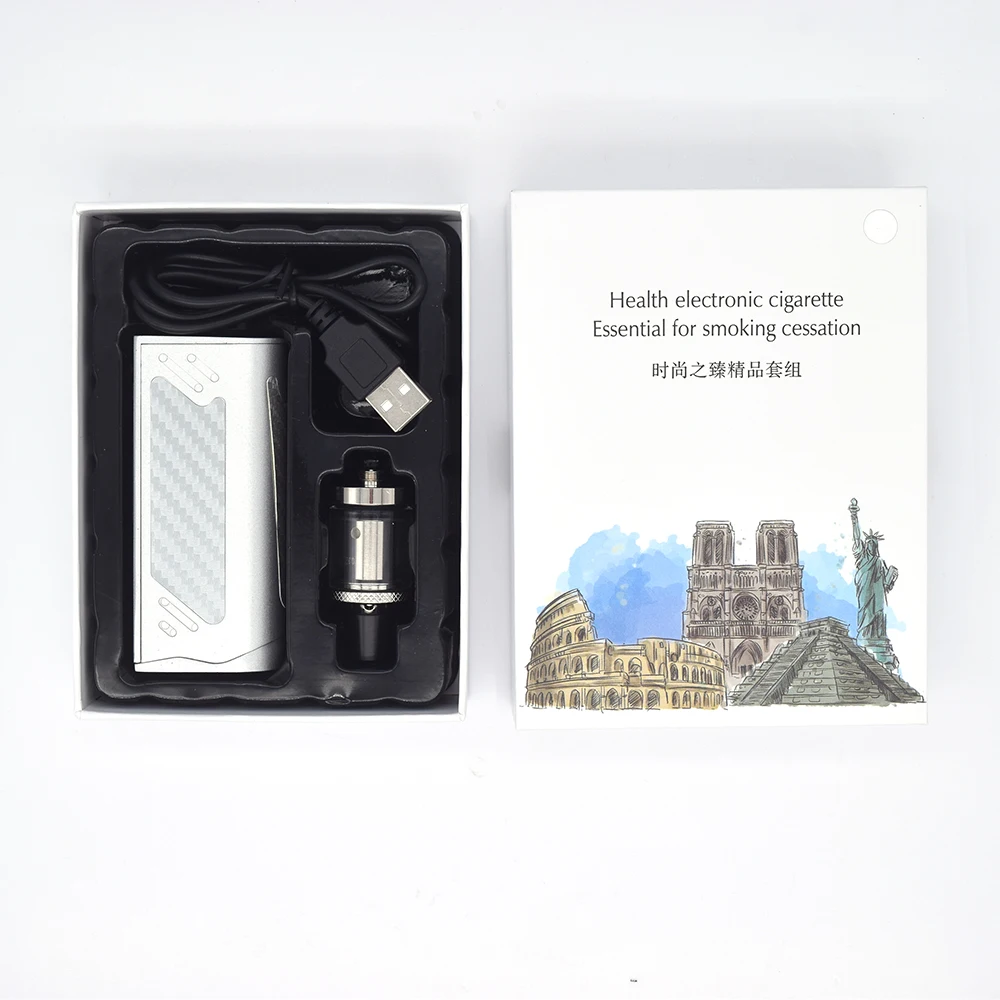 SUB два 100 Вт vape bulit в 2200 мА батарейка вапоризатор светодиодный Экран дым Vaper