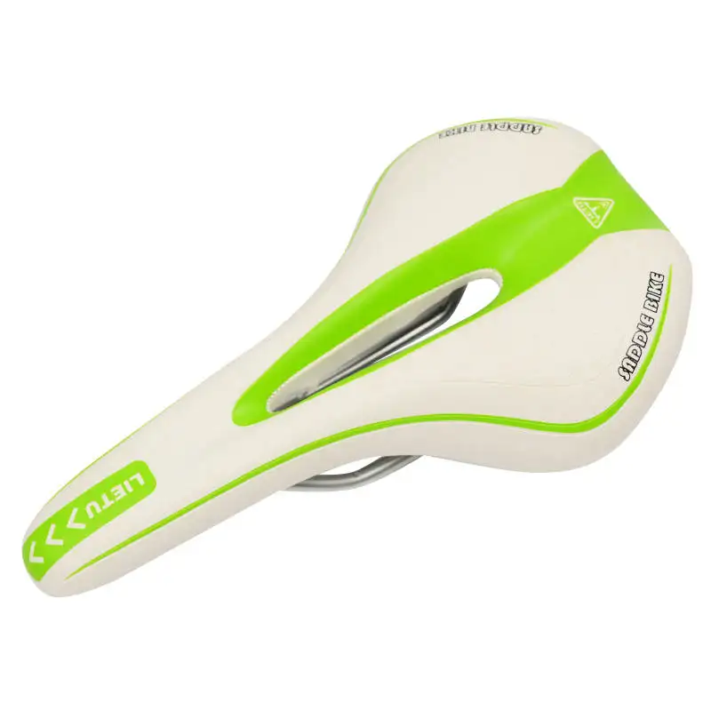 1xNew 2017 MTB Mountain Bike Bicycle Cycling PV Leather Skidproof Saddle Seat Cushion Cool Hollow Racing Saddle Free Shipping (11)