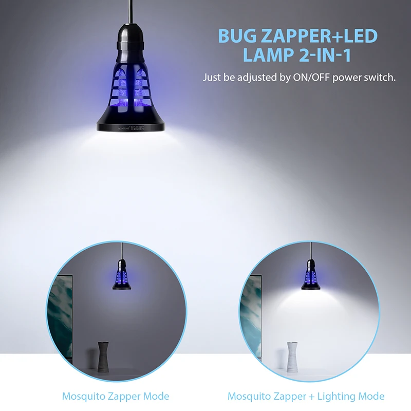 USB лампа от комаров, светодиодный, анти москитный Электрический жучок Zapper E27, ловушка от комаров, светильник от насекомых, лампа для спальни, для улицы
