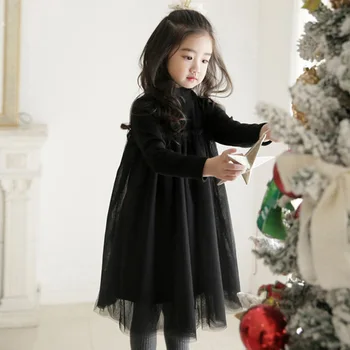 

Girls Princess Christmas Puff Dresses Winter Girl Dress Spring Fall Teenage Girl Dresses Toddler Clothes Kids Party Dresses For