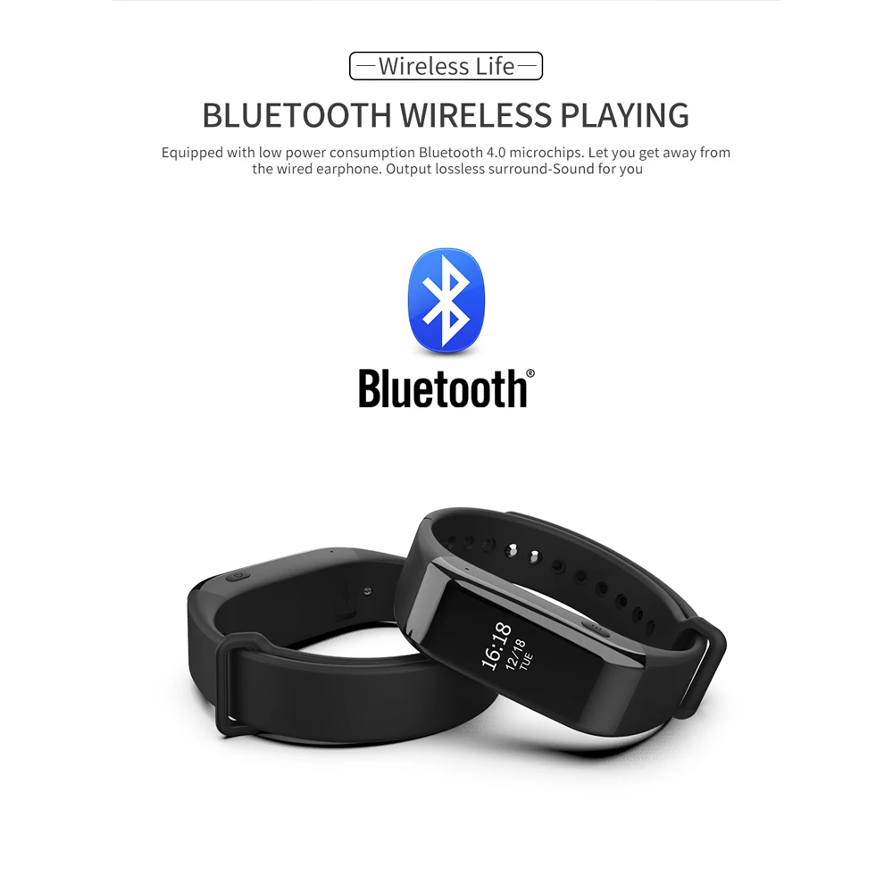 Портативный mp3-плеер 8 Гб Bluetooth музыкальный плеер с диктофоном, можно слушать музыку Смарт-часы