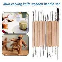 Top Sale Clay Sculpting Sculpt Smoothing Wax Carving Pottery Ceramic Tools Polymer Shapers Modeling Carved Knife Wood Handle Set Top Sale Clay Sculpting Sculpt Smoothing Wax Carving Pottery Ceramic Tools Polymer Shapers Modeling Carved Knife Wood Handle Set