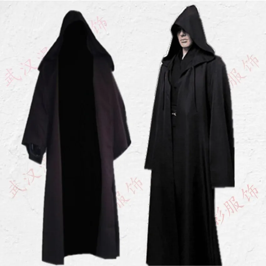 5 Color Adult Black Jedi Robe Hoodie Cloak Men Halloween Cosplayin