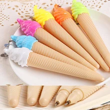 20 шт./лот, гелевая ручка в форме мороженого, ручки для письма высокого качества, школьные офисные принадлежности, канцелярские принадлежности, ручка-знак Papelaria