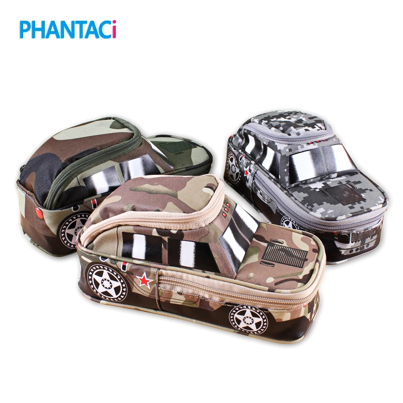 Pencil Case Vehicle Pen Pouch Bag With Password Lock Boys Double Zipper