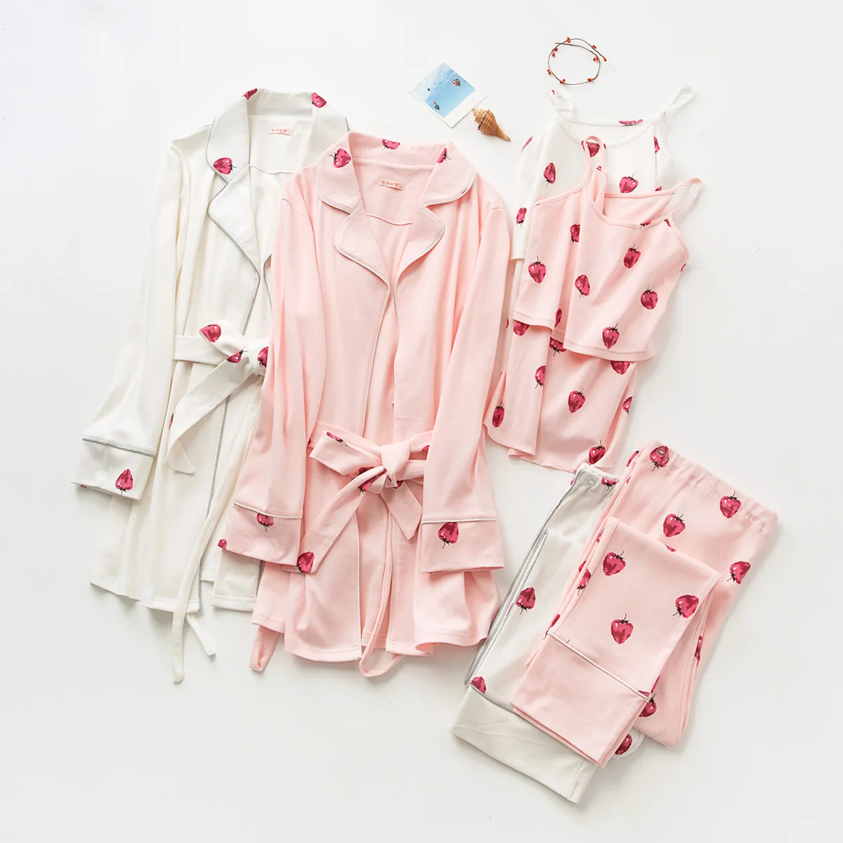 2018 new autumn/winter breast-feeding clothes three-piece suit cotton maternity clothes   pregnancy sleepwear   nursing pajamas