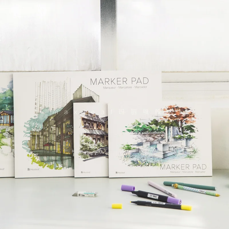 

A4/A3 Mark Drawing Pen Anime Sketch Book Painting Diary Book For Painting Color Lead Art Picture Book Sketch School Stationery