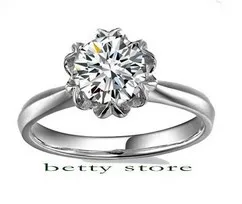 

925 Sterling Silver Ring For Ladys Flower RingWedding Silver