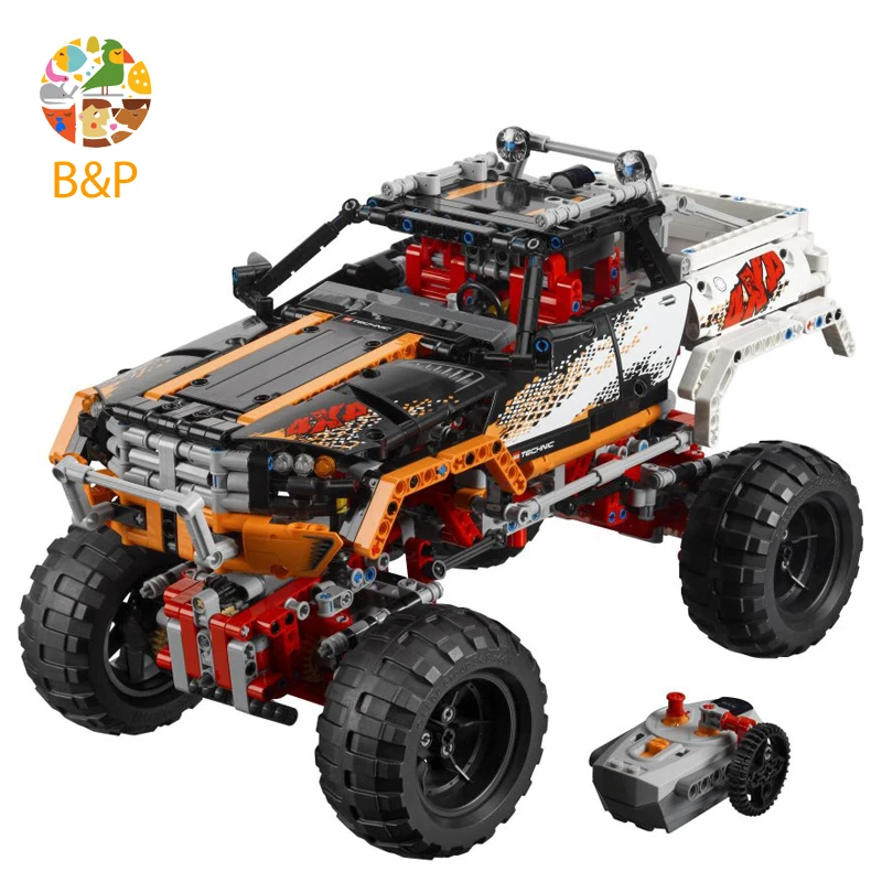 

lepin Legoing 9398 1386Pcs Technic Series Four-Wheel Drive Off-road Vehicles Building Blocks Bricks Gifts Toys compatible 20014