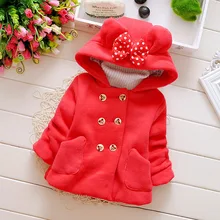 Automne Hiver Bébé Filles Infantile Enfants Double Boutonnage À Capuche Princesse Veste Manteaux Outwears De Noël Cadeaux roupas de bebe