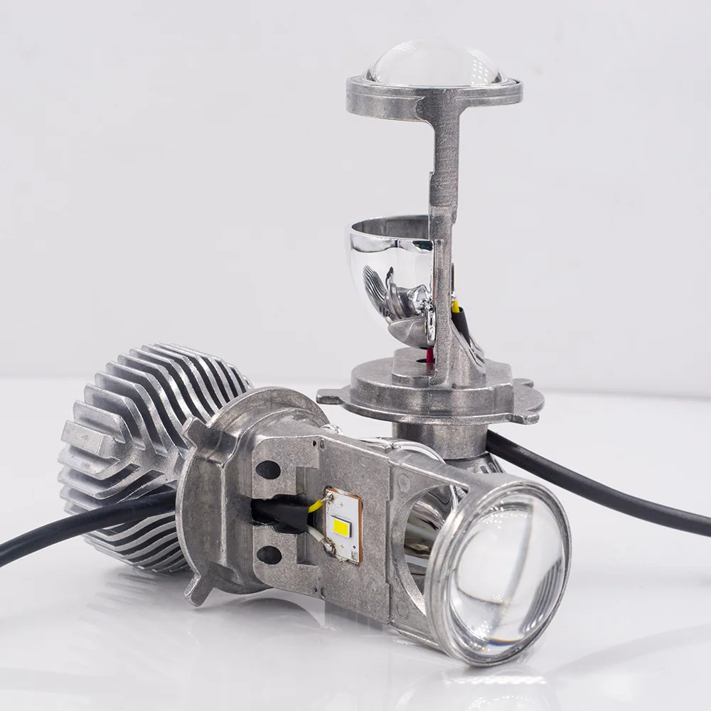 Czpvq H4 светодиодный мини проектор Объектив Hi/короче спереди и длиннее сзади) фары дальнего и ближнего света светодиодный фары 60 Вт 8000LM 6500K 12V automobles светодиодный лампы светодиодный Conversion Kit