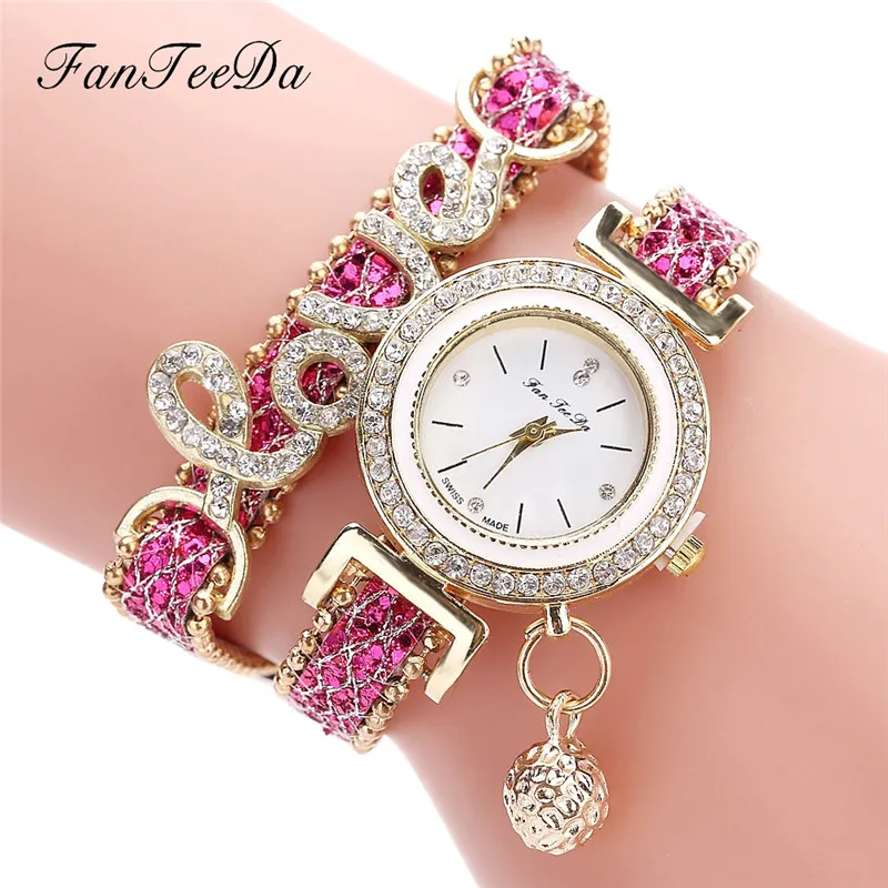 

Ladies Watch Women Wrist Watch Fashion Pretty Fine Leather Band Winding Analog Quartz Movement Wrist Watch Clock Relogio Feminin