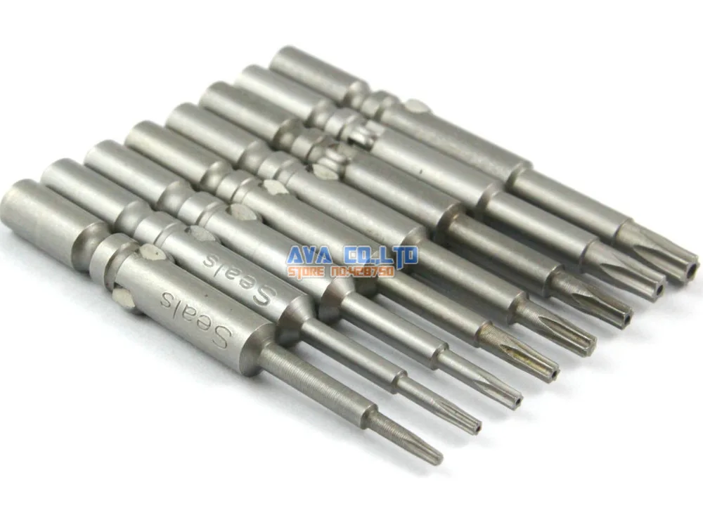 1 Set 8 Pieces Torx Screwdriver Bit 6mm Round Shank 60mm Long Bits | Инструменты
