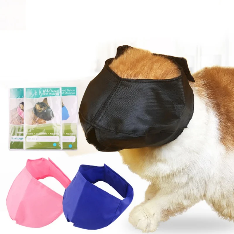 

Pet Cats Face Calming Mask Grooming Helper Breathable Kittens Muzzles Prevent from Biting Chewing