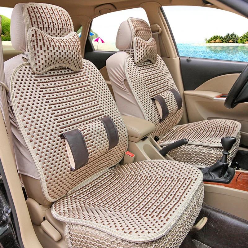 Car seat cushion, seat seat cover Summer linen four seasons mat car