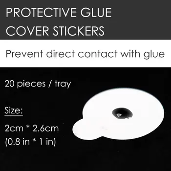

100 pcs Mia Protective Glue Cover Stickers Jade Crystal Stone Eyelash Extension Tool