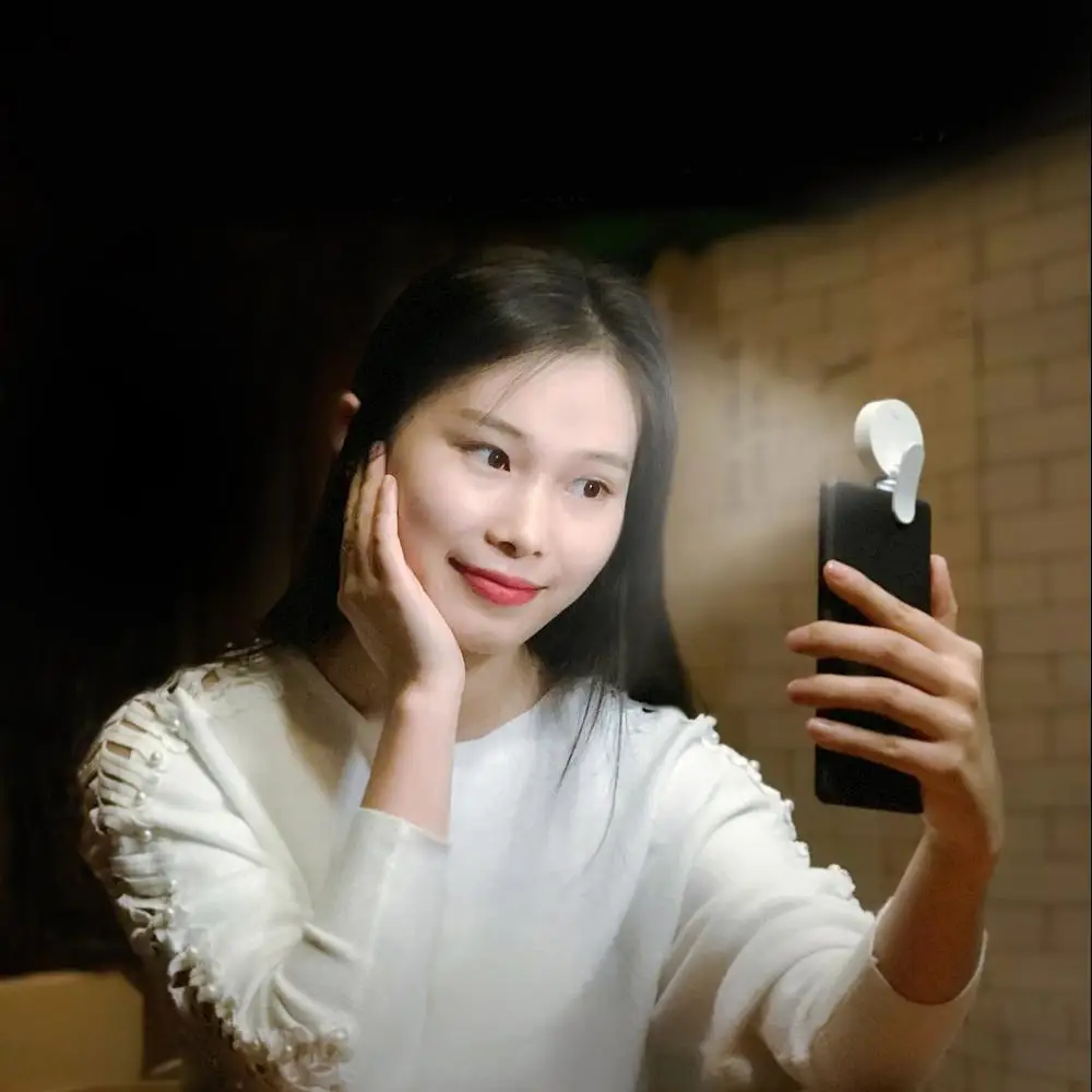 XIAOMI MIJIA Yuemi селфи заполняющий светильник светодиодный портативный зажим вспышка лампа мобильный телефон селфи отбеливающий фотография видео в живую USB