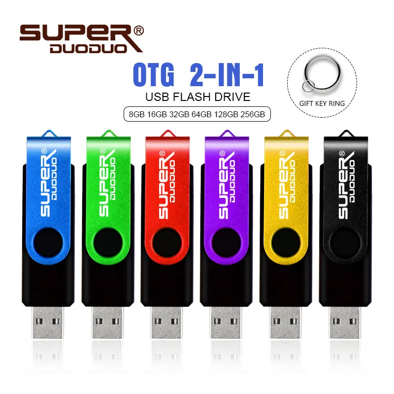 OTG флэш накопитель usb 8 ГБ 2 0 pen drive 32 Гб 128 карта памяти 16 64 для телефона/планшета