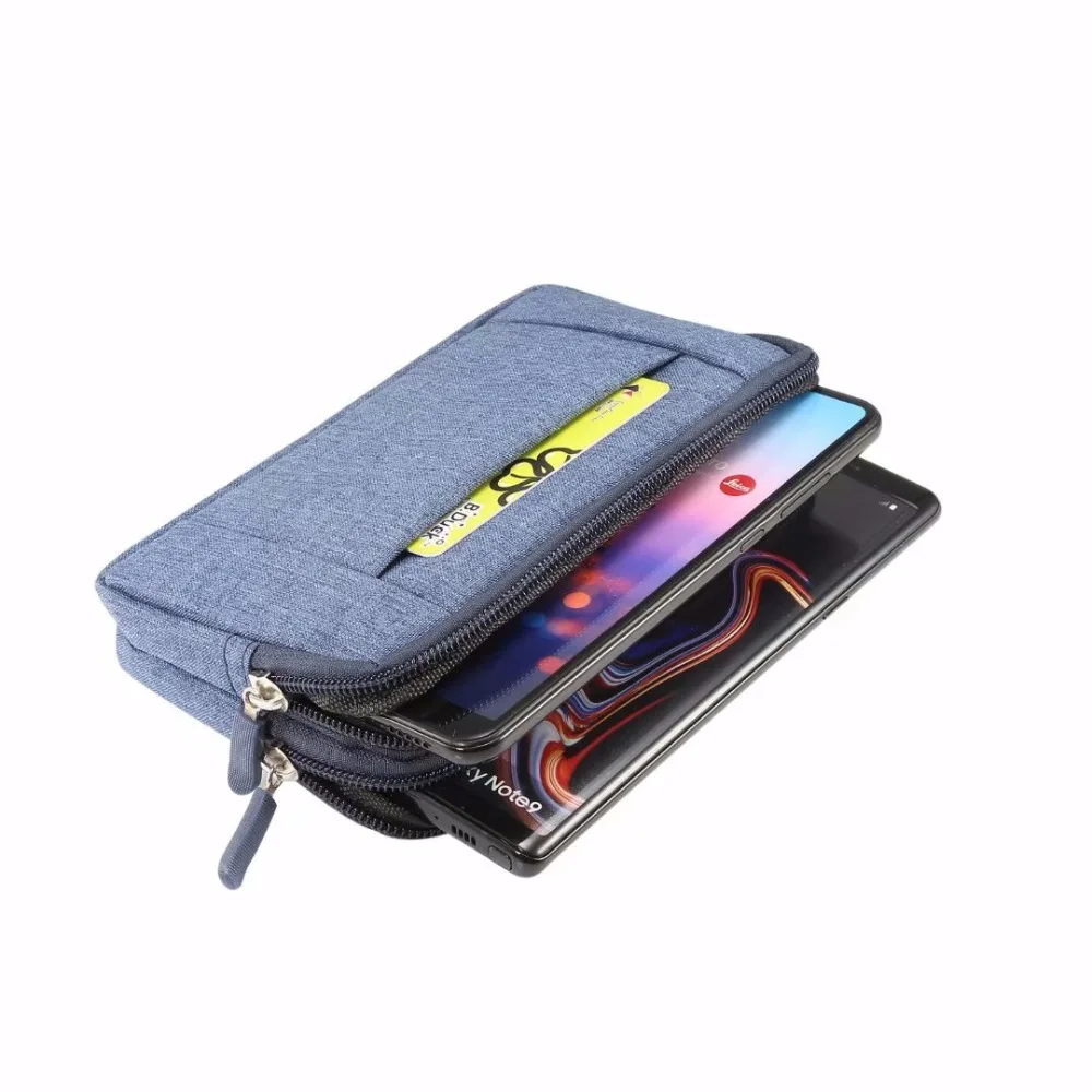Dual Pouch Phone Belt Clip Case and Tool Waist Bag Holster