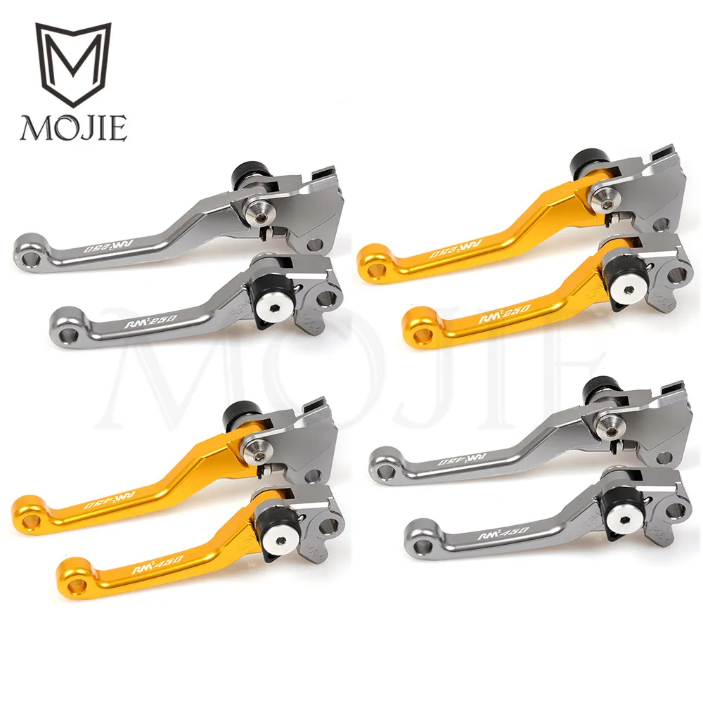 Для SUZUKI RMZ250 2004 2007- RMZ450 2005- RMZ 250 450 мотокросса CNC Pivot тормозные рычаги сцепления Байк золото серебро