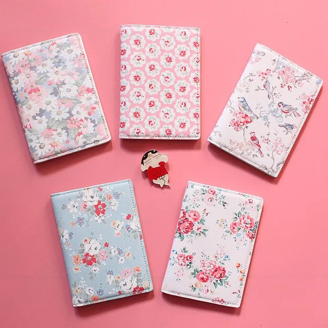 floral print passport cover