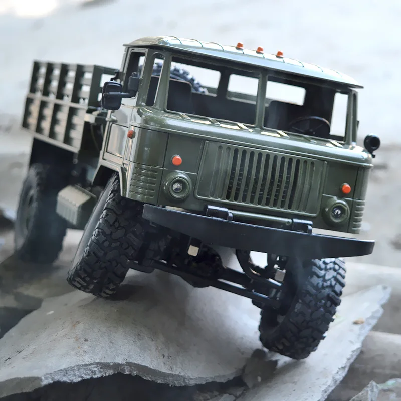 

B-24 GAZ-66 1/16 Remote Control Military Truck 4 Wheel Drive Off-Road RC Car Model Remote Control Climbing Car Gift Toy