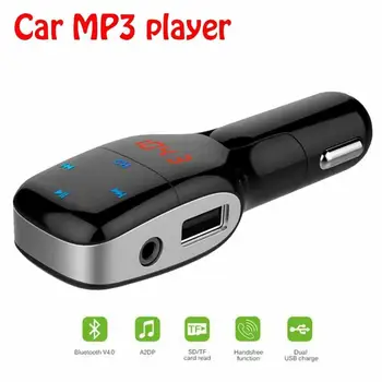 

Bluetooth device Wireless car MP3 player Built-in Microphone Support Bluetooth hands-free FM Transmitter USB Disk/Micro car mp3