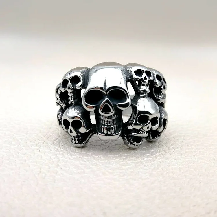 

Fashion 7 to 15 size Personality Creativity Stainless Steel Ring Cool Skull Mens Rings Punk Style Ring Jewelry