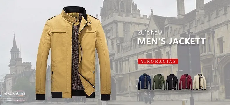 AIRGRACIAS, осенняя мужская куртка, хлопок, пальто, повседневные куртки, мужские пальто, Мужская брендовая одежда, M-5XL