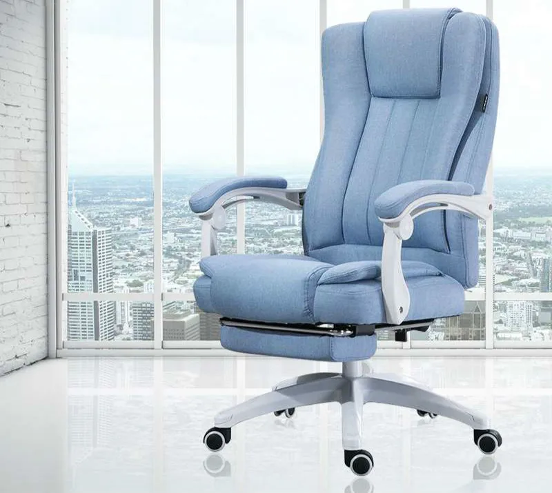 B1 with footrest Компьютерное кресло, массажное, офисное кресло, домашний тканый стул для отдыха, вращающийся подъемные стулья, кресло Silla Oficina - Цвет: B1 with footrest