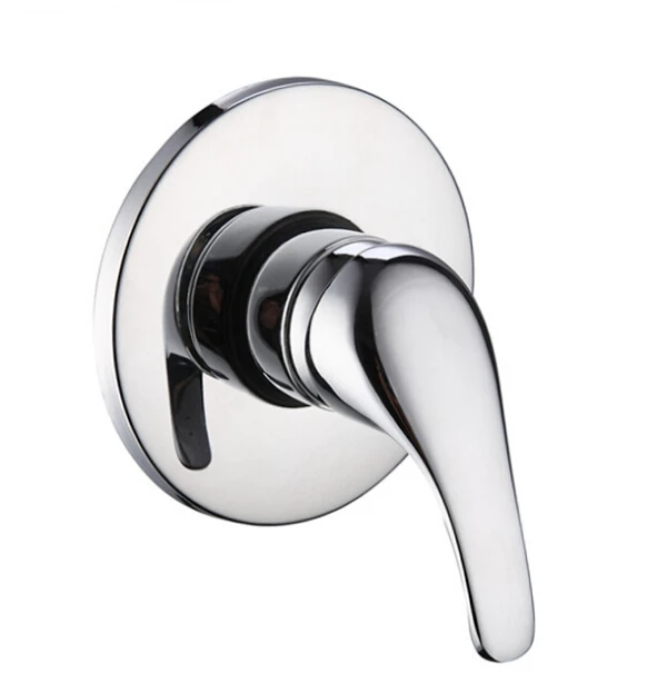 Round Solid brass polished chrome In wall Concealed Bathroom shower
