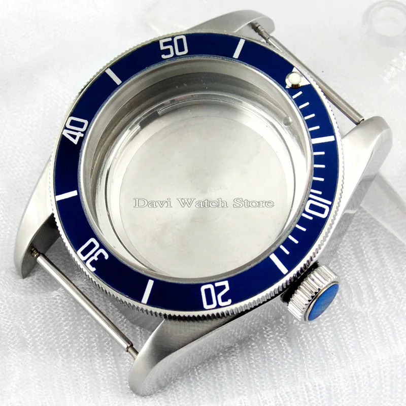 

41mm Sterile sapphire Case Fit ETA 2836 Miyota 8205 8215 821A Mingzhu/DG 2813 3804 Automatic Movement