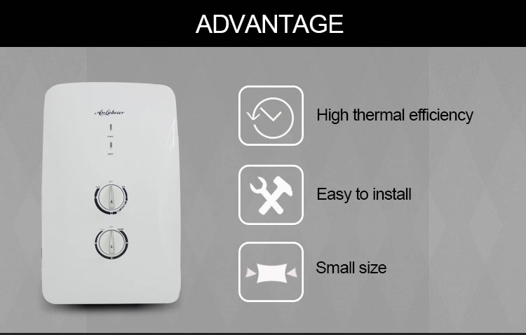 Anlabeier бытовая техника настенное крепление Мгновенный Электрический Душ водонагреватель для ванной комнаты цена