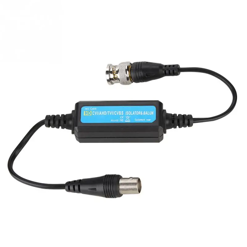 Ground Loop Isolator Video Balun Coaxial BNC Male to Female HD TVI CVI