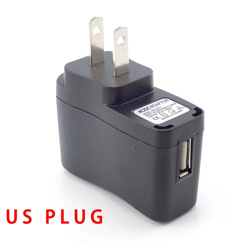 USB зарядное устройство 5V 0.5A 2A Micro Wall AC to DC зарядка EU/US универсальный блок питания 100 V-240 V Выход