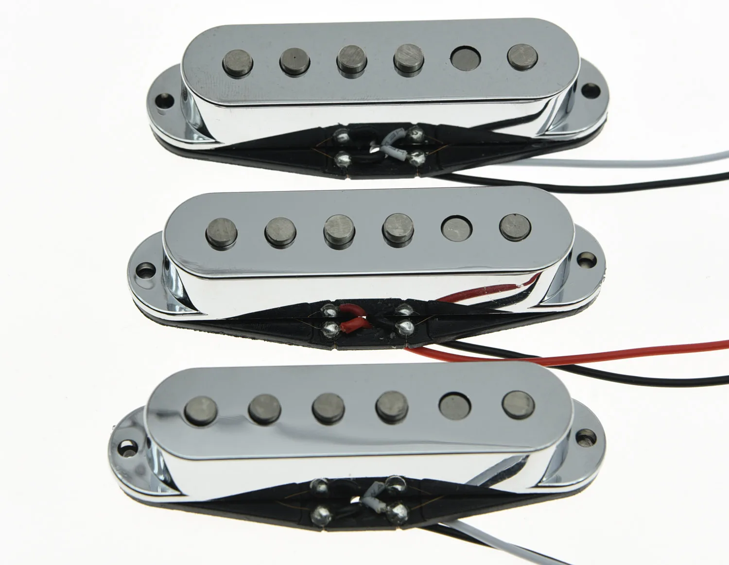 3x Chrome Alnico 5 Single Coil Pickups ST Strat SSS Pickup Setin Guitar Parts & Accessories