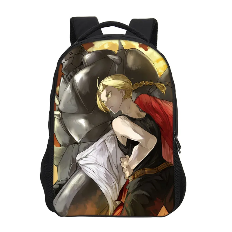 

VEEVANV Fashion Anime Fullmetal Alchemist Prints Backpacks For Boys Girls School Bookbag Casual Daily Shoulder Bag Laptop Bag