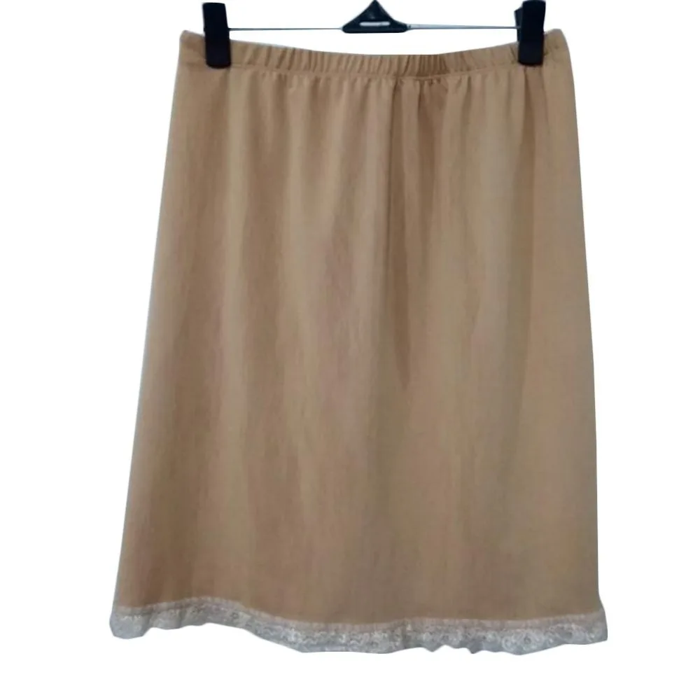 YJSFG HOUSE Fashion Women Slips Waist Intimate Half Slip Lady Underskirt Petticoat Half Slips Dress New Intimates White Black