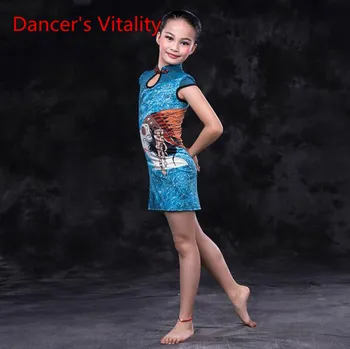 

Dancer's Vitality 2017 Belly Dance Costumes Chest Thread Empty Short Sleeves Belly Dance Dress For Oriental Dance Costumes