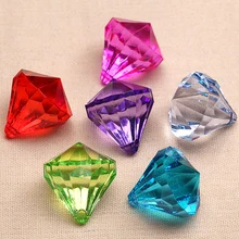 Wholesale 15 Colors Prismatic shape Acrylic Beads Faceted Cabochons Jewelry Findings for making DIY Pendant Accessories