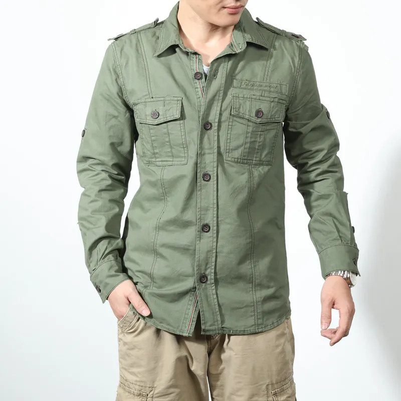 Online Buy Wholesale khaki work shirts for men from China