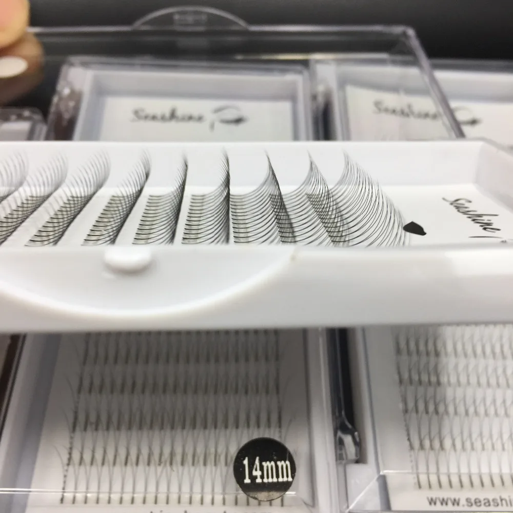 

C D 5trays 2D pre made fans lash volume eyelash 0.07/0.10mm individual eyelash extensions false lashes
