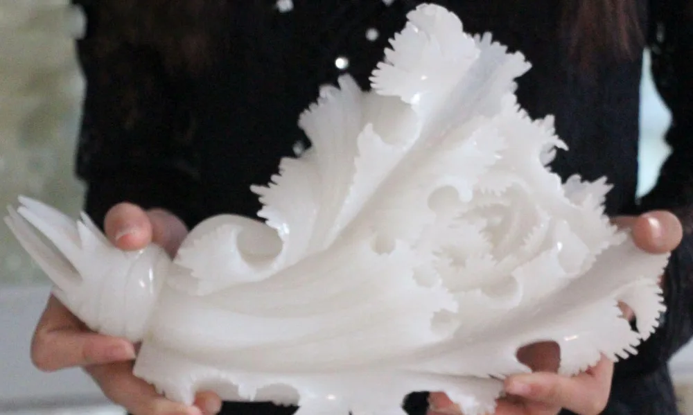 

free shipping 12" Chinese 100% Natural White Jade Wealth Cabbage Bai Cai Pure Hand Statue