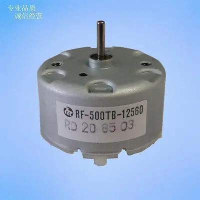 

DC1.5-12V 2700RPM-4100RPM No Load Speed 32mm Diameter DC Motor RF-500TB-12560