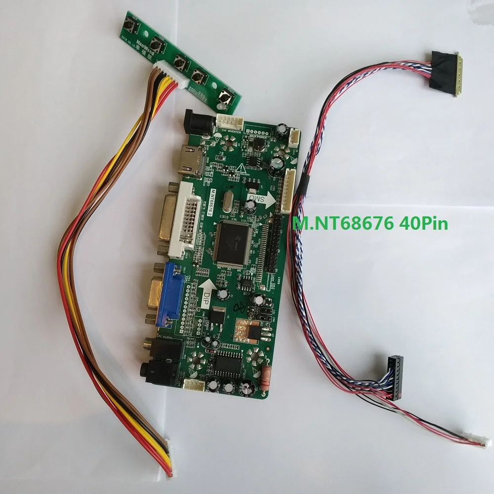 Комплект для LP173WF1 (TL) (A2) lcd VGA светодиодный DIY 1920X1080 плата контроллера DVI HDMI панель монитора 17,3 "LG Display 40pin M. NT68676