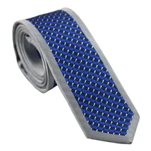 Галстук coahella Ties в клетку синий галстук с серебряной каймой дизайн шейный платок из микрофибры обтягивающий галстук 6 см