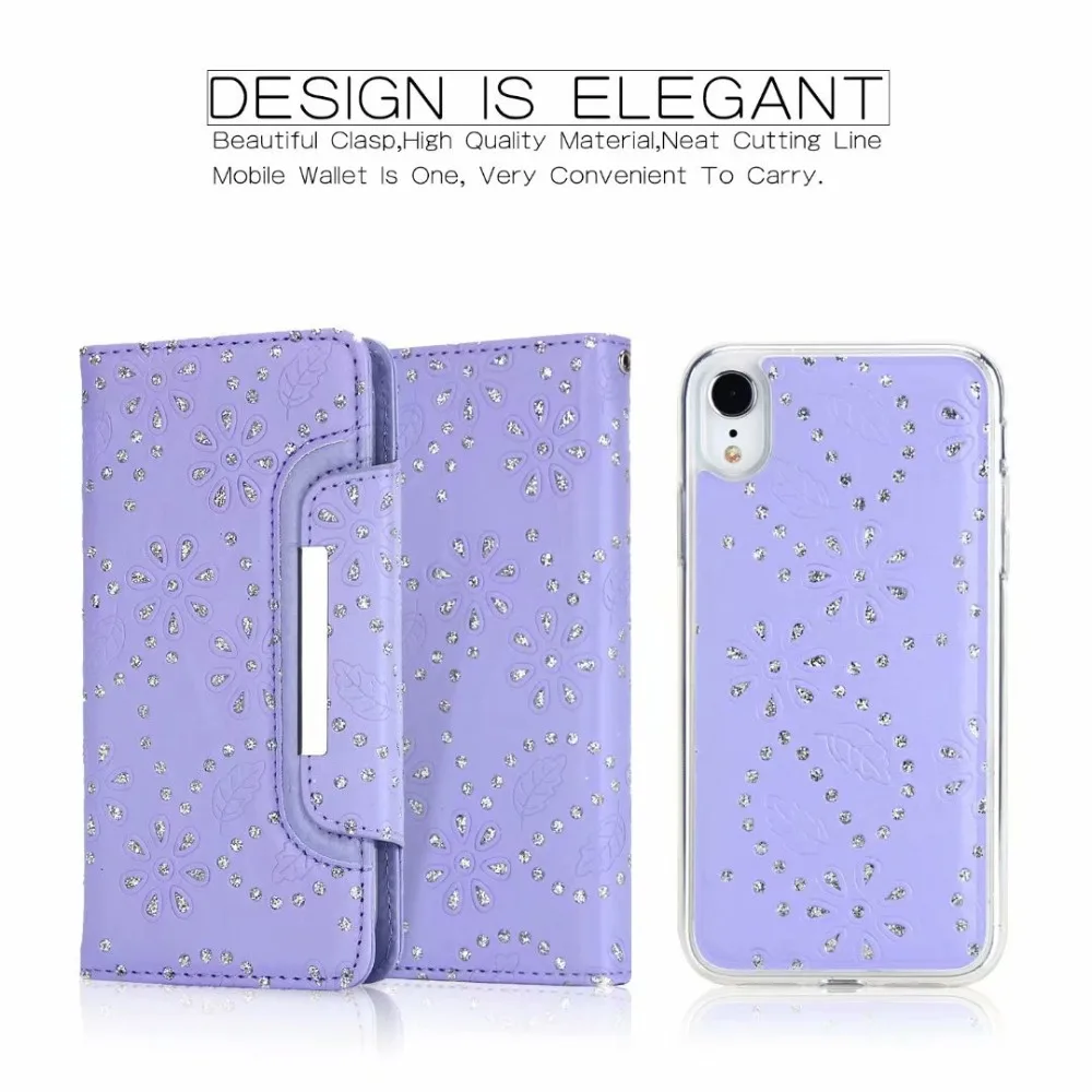 XINGDUO для samsung Note 9 диаманта Bling из ПУ с блестками, Женский кошелек, чехол для телефона для samsung Galaxy S7/S7 Edge/S9/S9Pl
