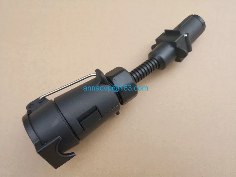 trailer adapter 7 pin large round trailer socket to small round plug (2)