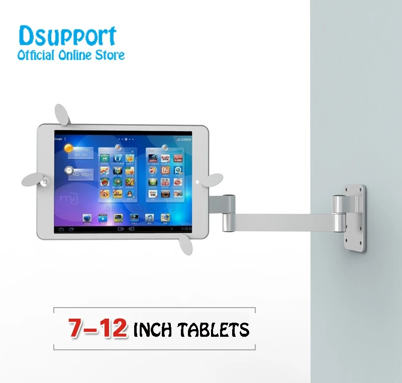 Us 32 76 9 Off Full Motion Fit For Tablets Pc 7 12 Inch Wall Mount Metal Bracket Ceiling Mount Tablet Pc Holder Tablet Pc Desk Stand In Tablet