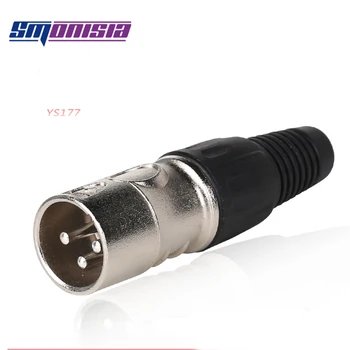 

Smonisia 10pcs New XLR Signal Plug Male Female Audio Connector Balance Jack YS176/YS177 XLR Socket